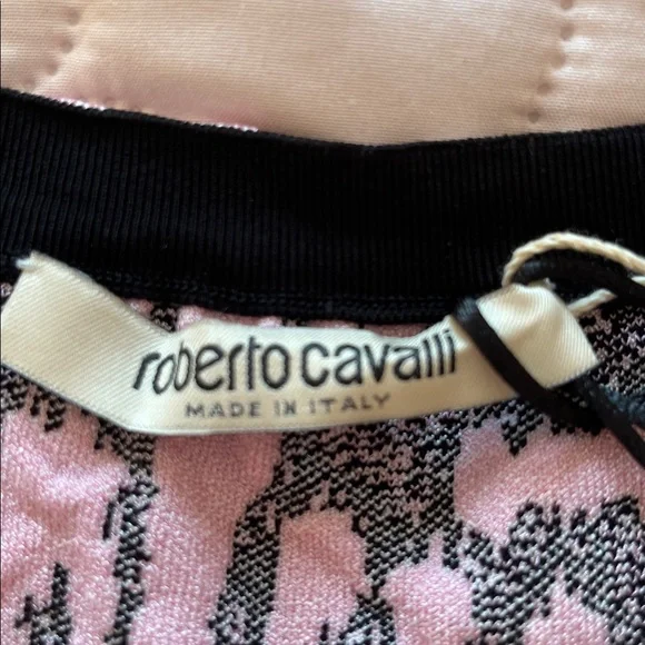 NWT Roberto Cavalli Leopard Cherry Blossom Bodycon Dress - Picture 6 of 13